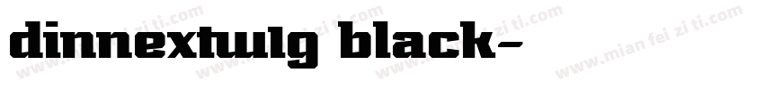 dinnextw1g black字体转换